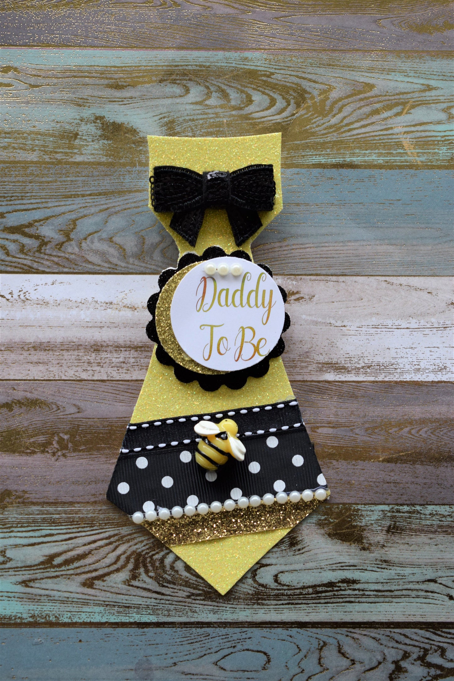 Sunflower Baby Shower, Yellow Black Flower Corsage Pin, Mommy To Be, Daddy To Be, Gender Reveal Baby Shower, Bumble Bee & Sunflower Theme - Celebrations By Cris