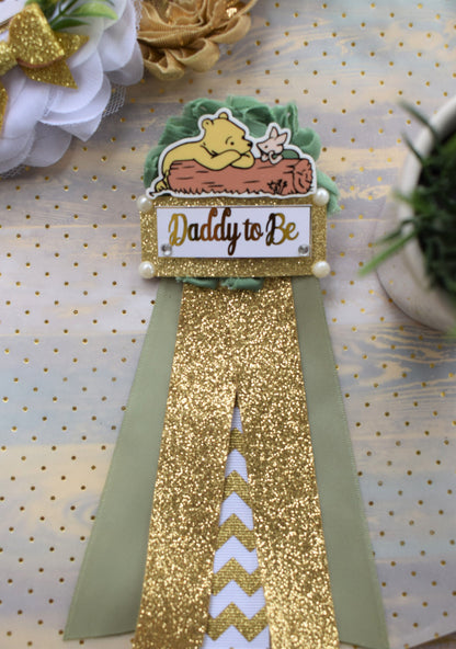 Classic Winnie the Pooh Baby Shower, Winnie the Pooh Mommy To Be Pin, Classic Winnie the Pooh, Winnie the Pooh Mommy and Daddy Pin, Custom