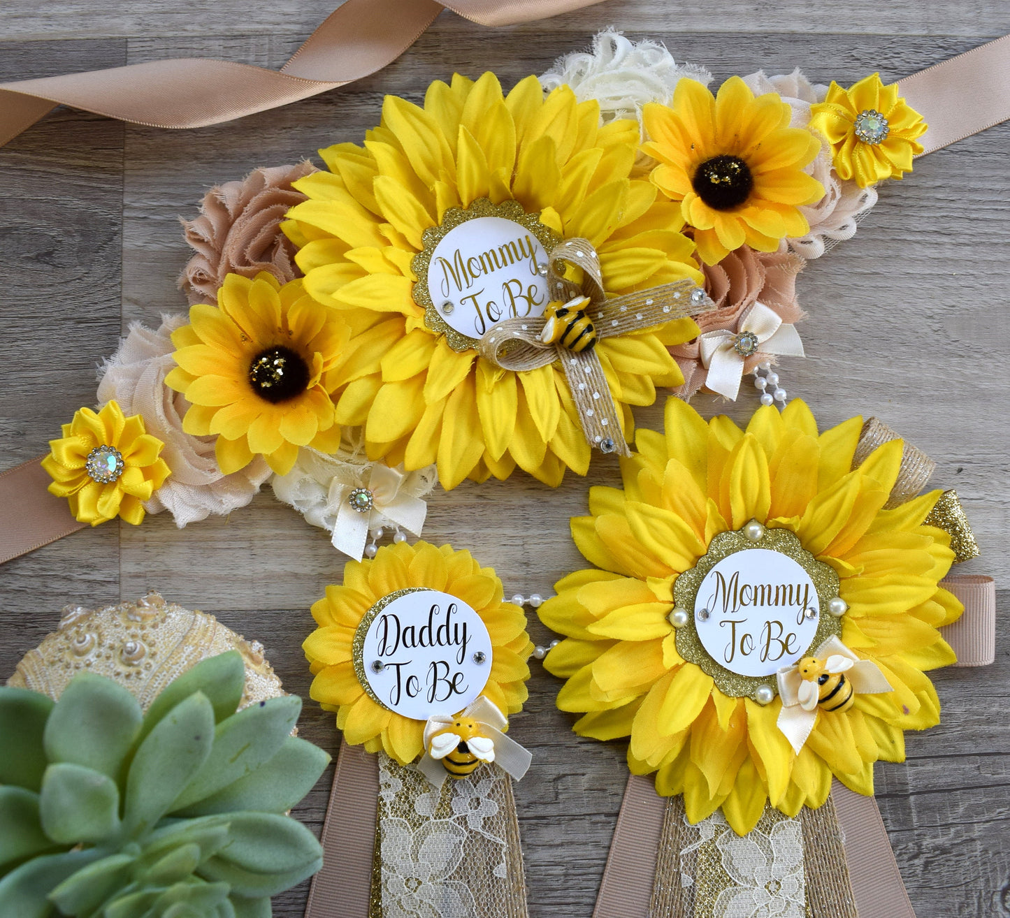 Rustic Bee Sunflower Baby Shower, Bumble Bee Mommy To Bee, Sunflower Daddy To Bee, Gender Reveal Baby Shower, Bumble Bee & Sunflower Theme - Celebrations By Cris