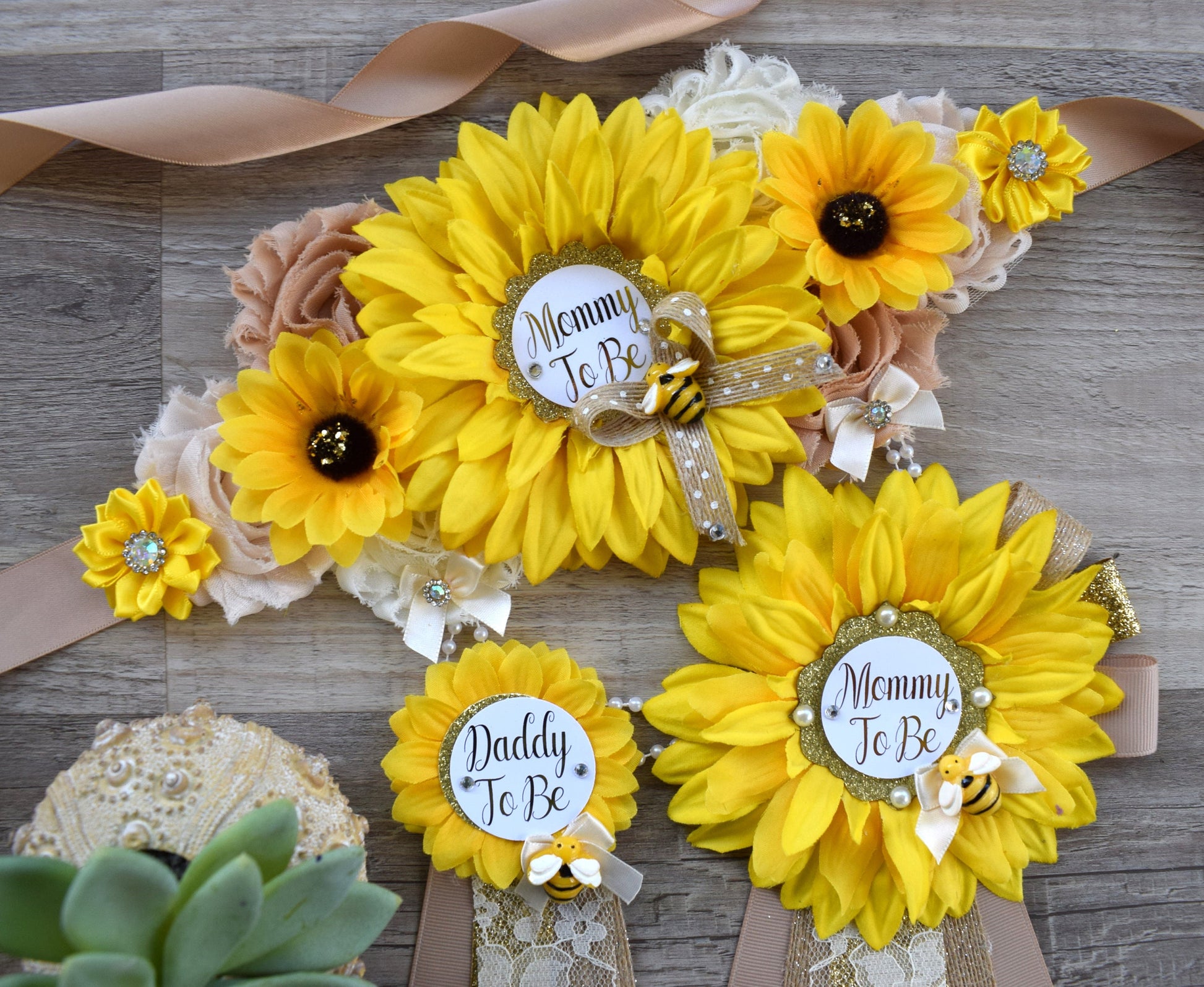 Rustic Bee Sunflower Baby Shower, Bumble Bee Mommy To Bee, Sunflower Daddy To Bee, Gender Reveal Baby Shower, Bumble Bee & Sunflower Theme - Celebrations By Cris