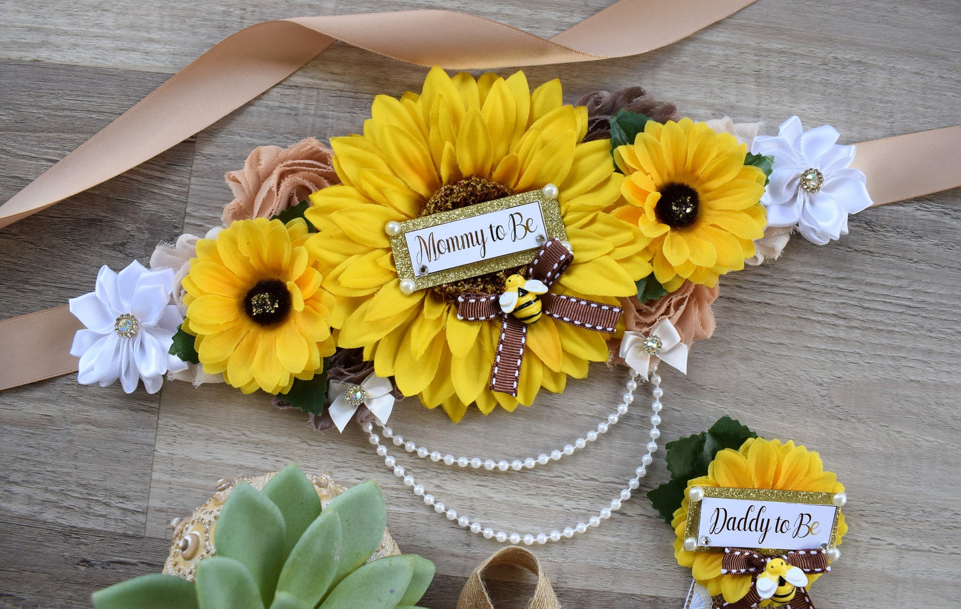 Rustic Bee Sunflower Baby Shower, Bumble Bee Mommy To Bee, Sunflower Daddy To Bee, Gender Reveal Baby Shower, Bumble Bee & Sunflower Theme - Celebrations By Cris