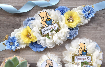 Boy Classic Winnie Baby Shower, Winnie The Pooh Mommy To Be Pin, Classic Winnie Baby Party, Winnie Daddy Pin, Custom - Celebrations By Cris