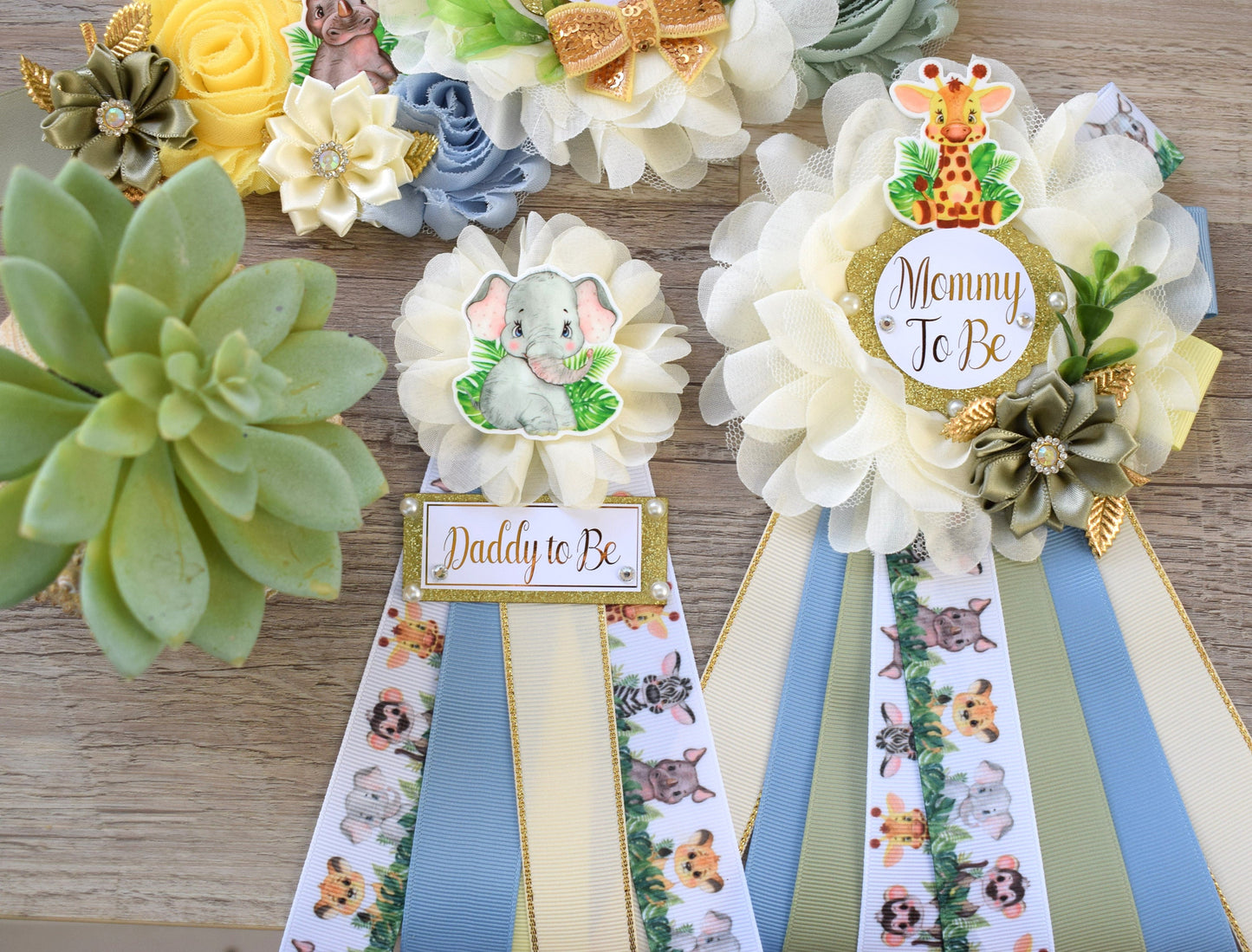 Baby Animal Baby Shower, Safari Maternity Sash, Animal Mommy To Be Ribbon Pin, Jungle Daddy To Be Ribbon, Jungle Safari Baby shower Gift