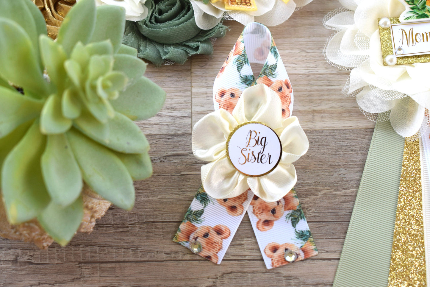 Lion Safari Baby Shower, Sage Safari Maternity Sash, Cub Lion Mommy To Be Ribbon Pin, Jungle Daddy To Be Ribbon, Baby shower Gift - S0001 - Celebrations By Cris