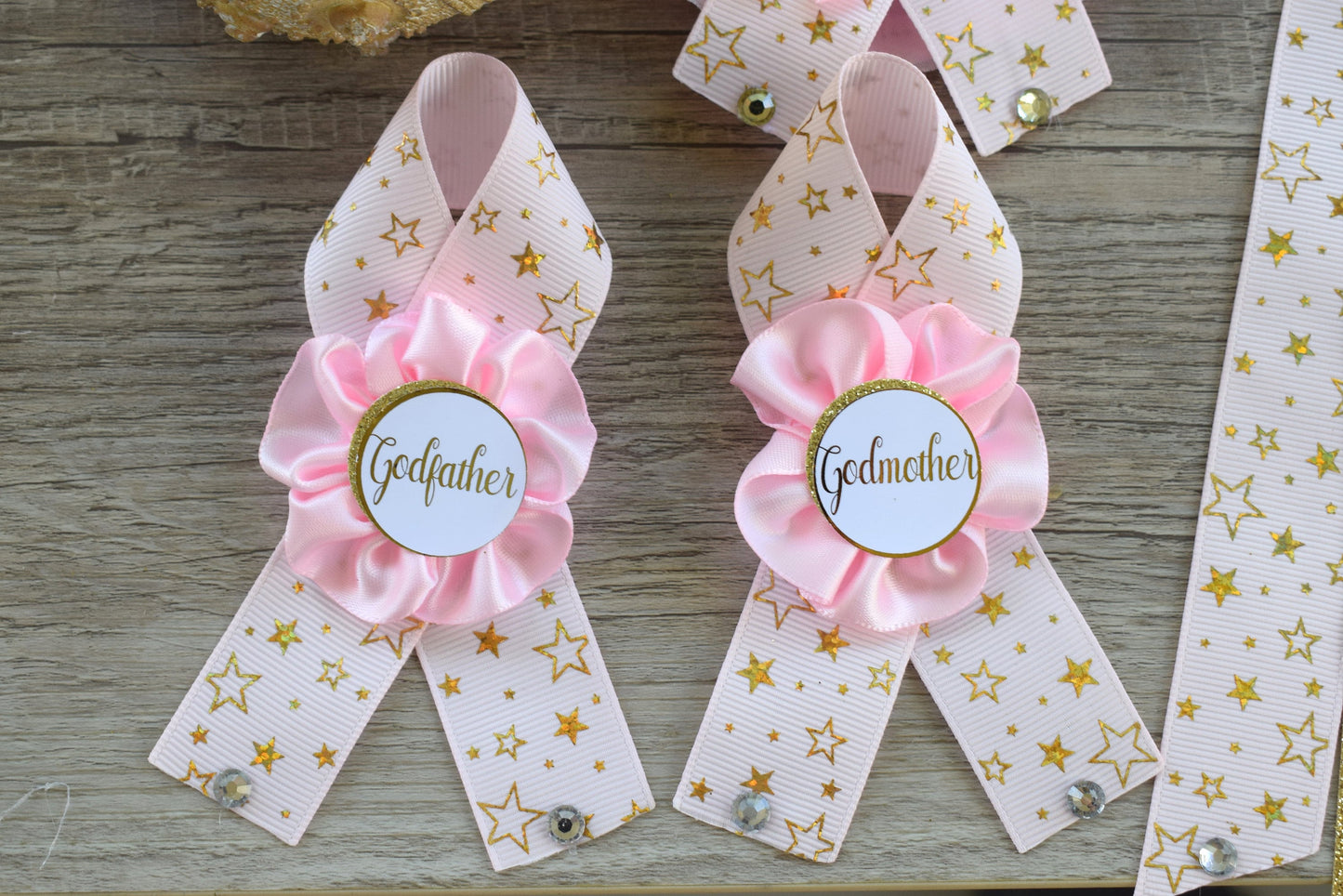 Pink Twinkle Twinkle Little Star Baby Shower, Gold White Star Maternity Sash, Twinkle Gender Reveal, Mommy To Be Ribbon, Daddy To Be Pin - Celebrations By Cris