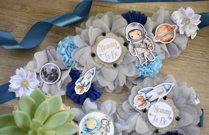 Astronaut Space Baby Shower, Planets Maternity Sash, Out of Space Mommy To Be, Astronaut Rocket Daddy To Be, Baby Shower Gift, Spaceman - Celebrations By Cris