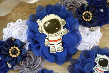 Boy Astronaut Space Baby Shower, Planets Maternity Sash, Out of Space Mommy To Be, Astronaut Rocket Daddy To Be, Baby Shower Gift, Spaceman - Celebrations By Cris