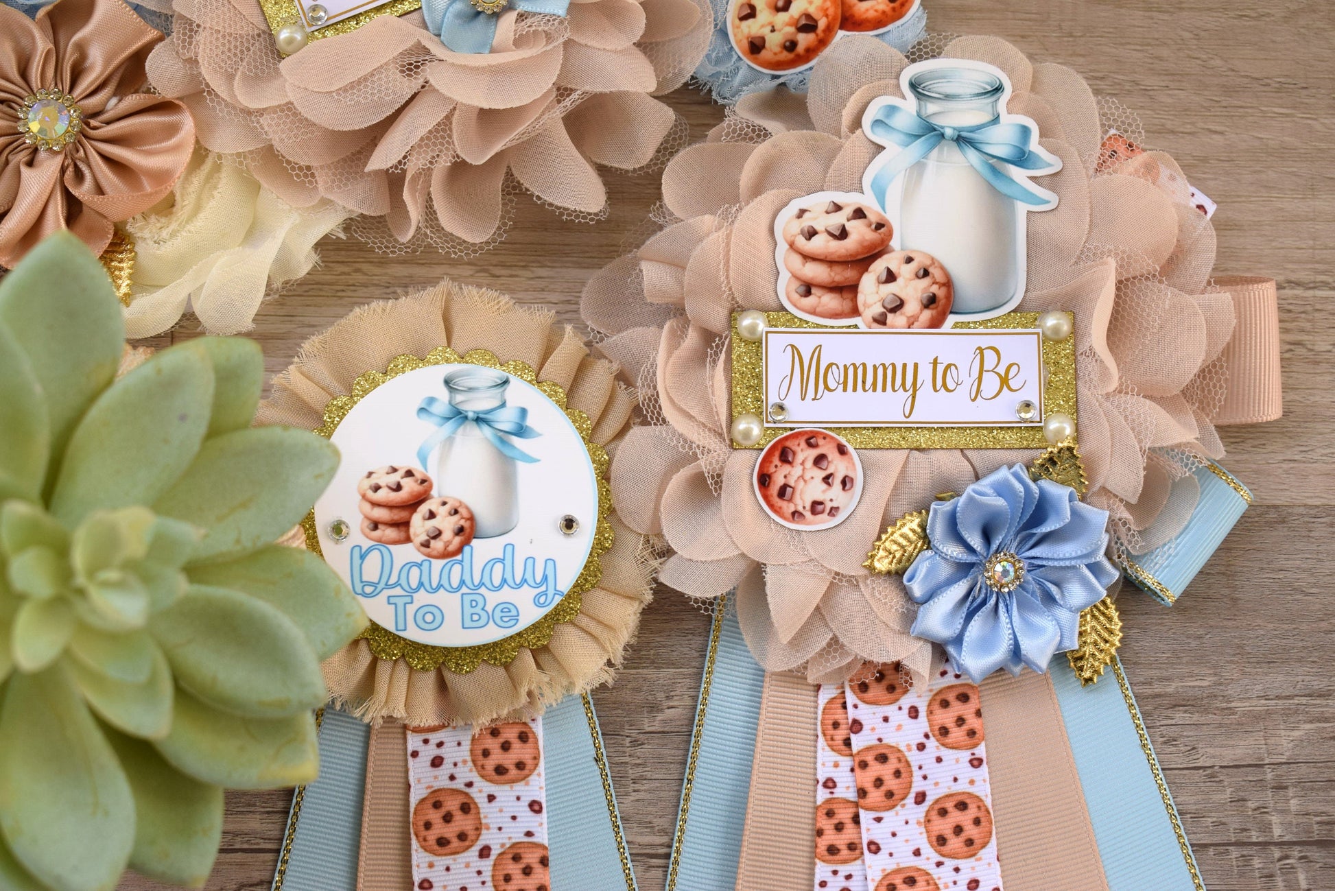 Cookie And Milk Baby Shower, Cookie Maternity Sash, Milk Mommy To Be Pin, Daddy To Be Pin, Custom Welcome - Celebrations By Cris