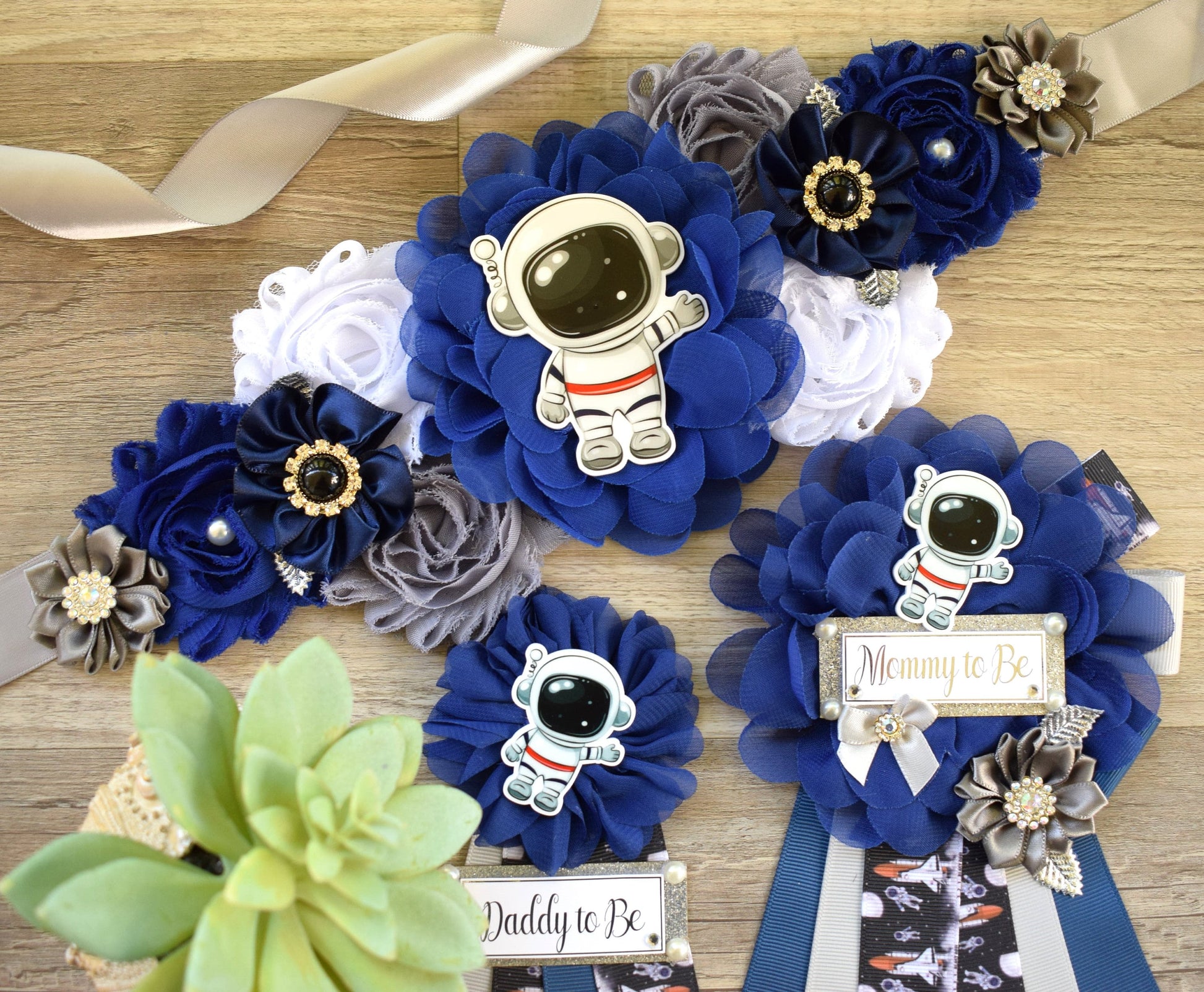 Boy Astronaut Space Baby Shower, Planets Maternity Sash, Out of Space Mommy To Be, Astronaut Rocket Daddy To Be, Baby Shower Gift, Spaceman - Celebrations By Cris