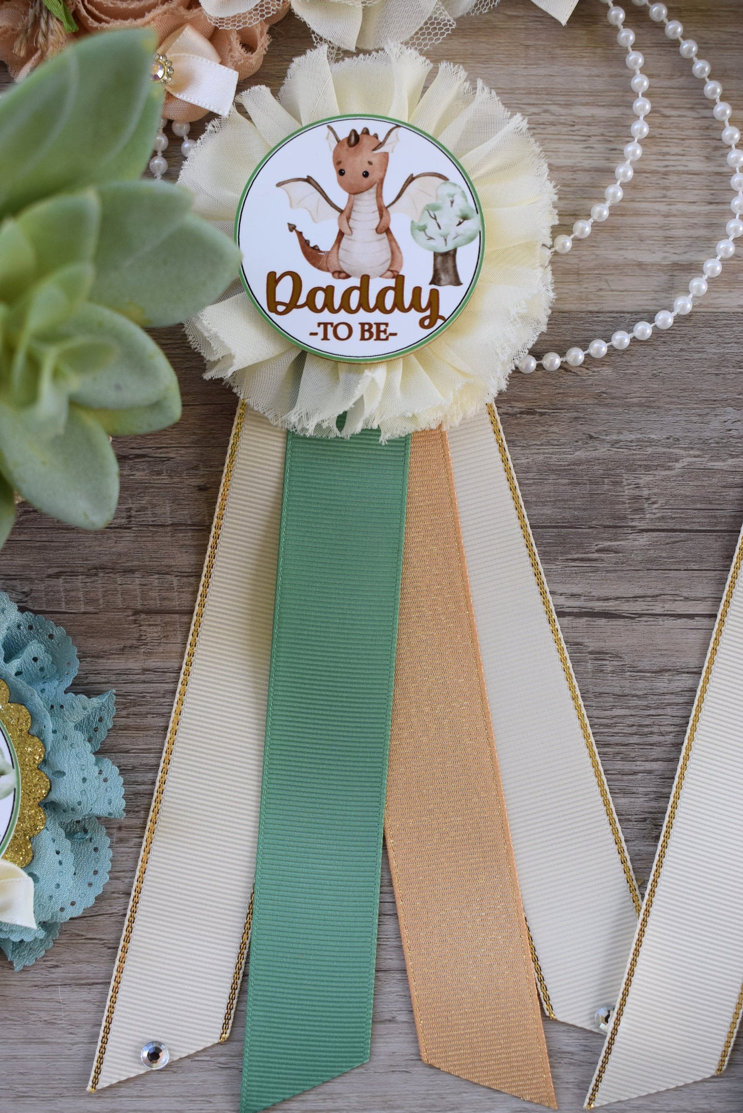 Dragon Baby Shower, Dragon Mommy To Be Ribbon Pin, Dragon Maternity Sash, Dragon Daddy to Be Pin, Dragon Diaper Cake, Cupcake - S0002 - Celebrations By Cris