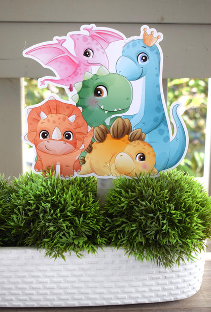 Girl Baby Dinosaur Topper Cake Baby Shower, Neutral Dinosaur Egg Centerpieces Decorations, Boy Or Girl Room Nursery Decor, New Mom Gifts