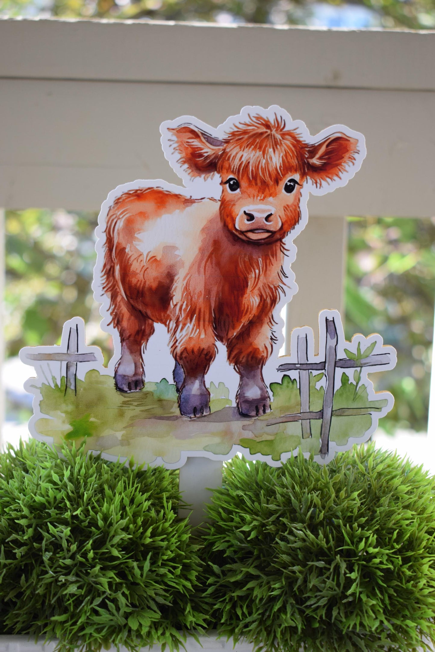 Highland Cow Cake Toppers, Baby Shower and Party, Highland Cow Diaper Cake, Cow Baby Shower Decorations, Celebrations By Cris -S0002