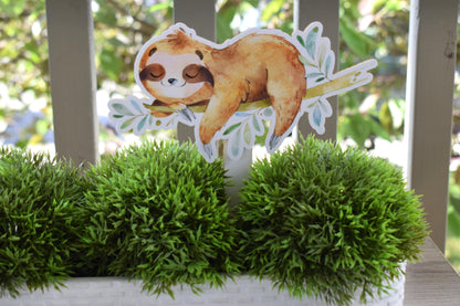 Sloth Cake Toppers, Sloth Baby Shower Party, Baby Sloth Shower Centerpieces Decor, Boy Sloth Room Decor, New Mom Gifts, CelebrationsByCris