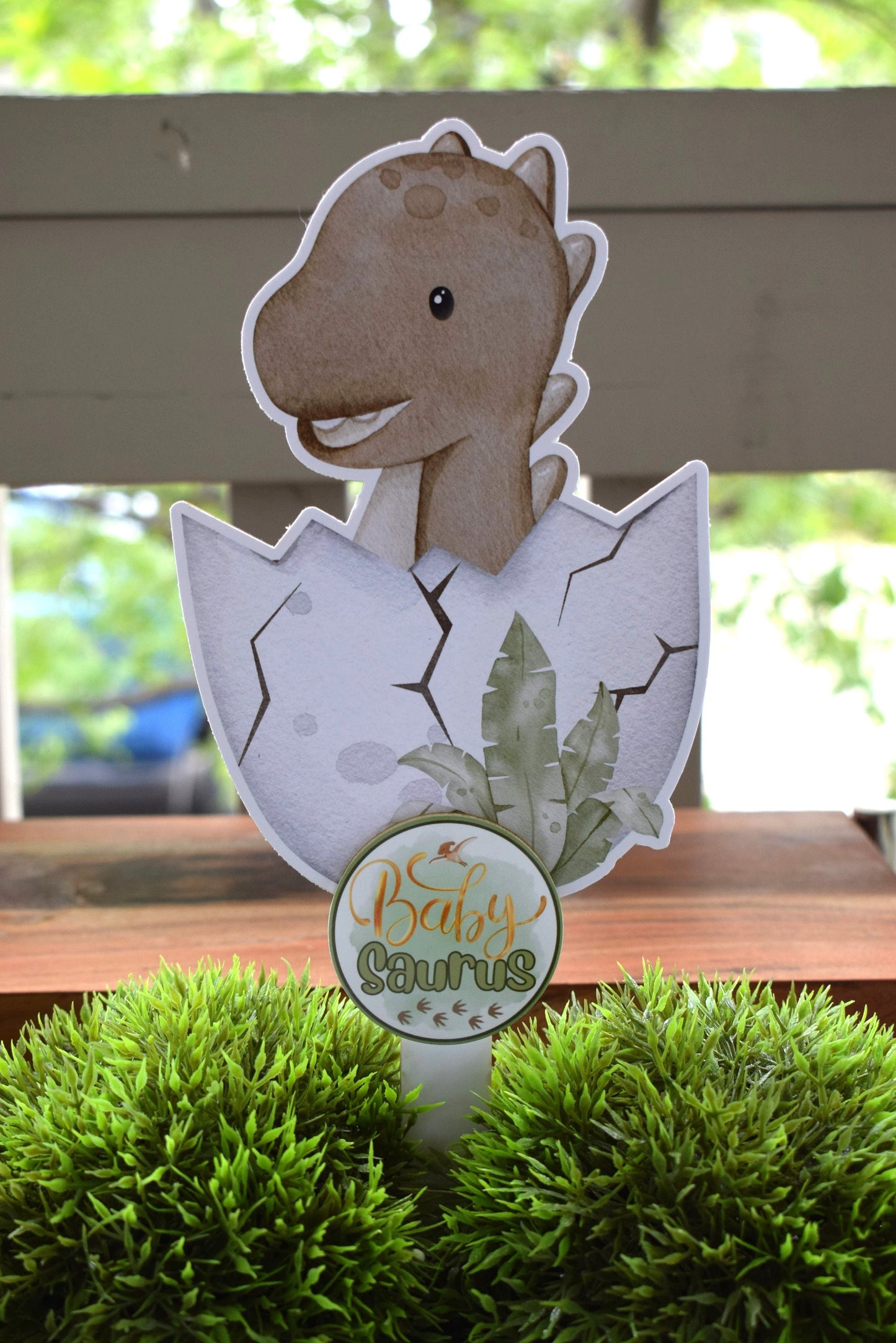 Boho Dinosaur Topper Cake Baby Shower, Neutral Dinosaur Centerpieces Decorations, Boy Room Nursery Decor, New Mom Gifts - S0002