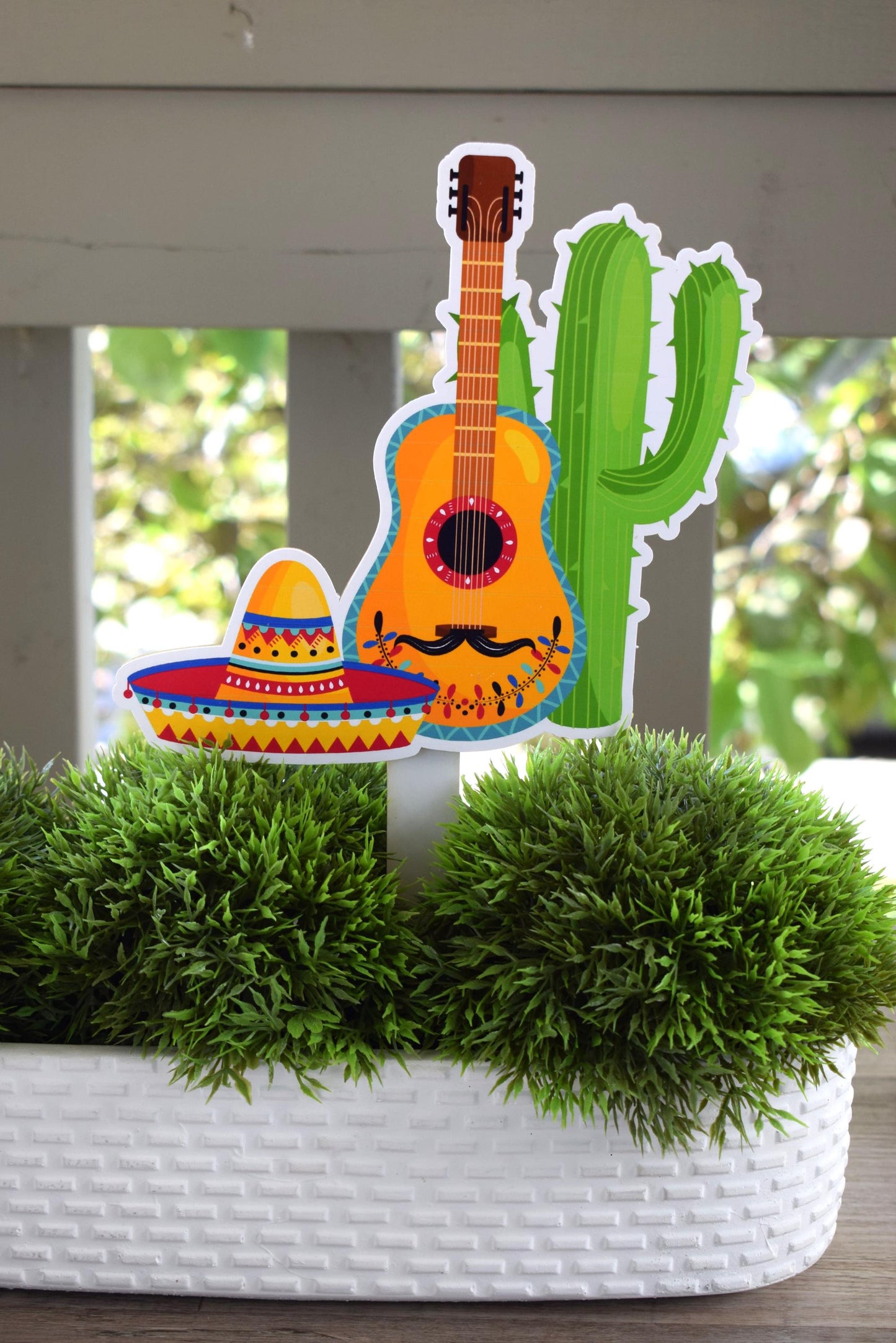 Mexican Fiesta Cake Topper, Cactus Baby Shower Party, Mexican Cactus Baby Shower Centerpieces Decorations, Room Decor, Mom Gifts - S00015