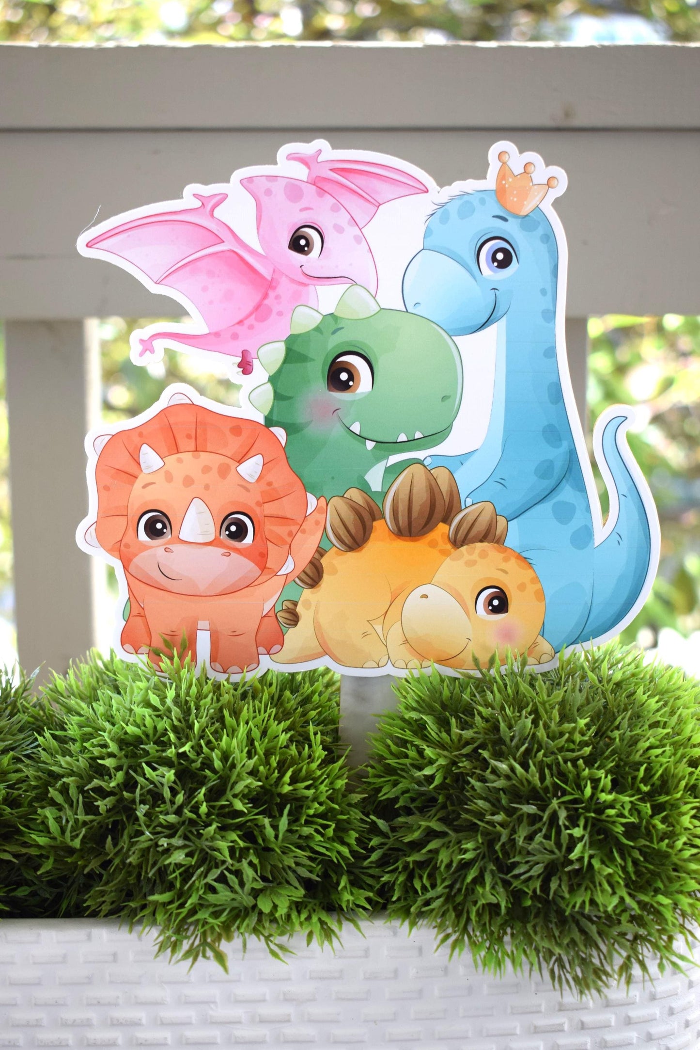 Girl Baby Dinosaur Topper Cake Baby Shower, Neutral Dinosaur Egg Centerpieces Decorations, Boy Or Girl Room Nursery Decor, New Mom Gifts