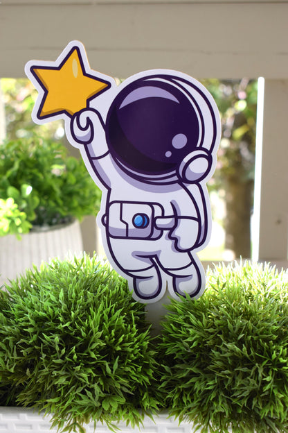 Space Astronaut Topper Cake Baby Shower, Planet Space Astronaut Centerpieces Decorations, Room Decor, Mom Gift, CelebrationsByCris