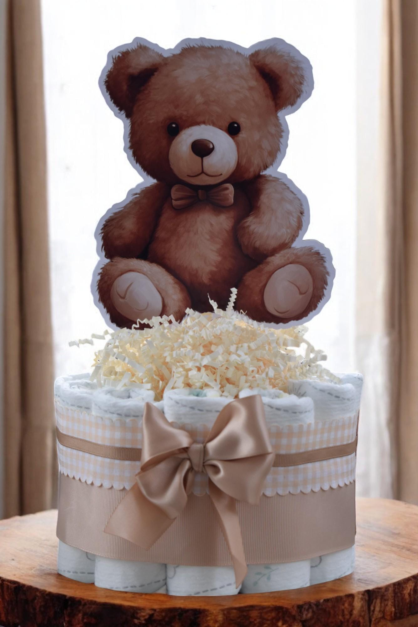 Teddy Bear store Diaper Cake,Crochet Teddy Bear, Teddy Bear Themed